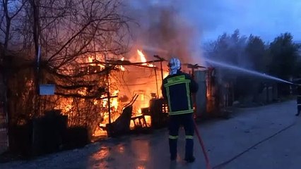 GUMULCINEDE KUMARHANE MAHALLESINDE YANGIN