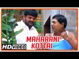 Maharani Kottai Tamil Movie | Scenes | Temple priest warns Richard and friends | Ganja Karuppu
