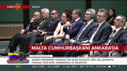 Malta Cumhurbaşkanı Ankara'da