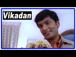 Vikadan Tamil Movie | Scenes | Harish Raghavendra brings Jasmine flower for Gayathri Raghuram