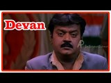 Devan Tamil Movie | Scenes | Arun Pandian escapes | Vijayakanth handed rice black market case