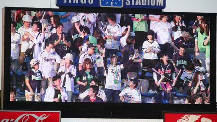 2015.5.2 東京ヤクルトスワローズ スタメン発表&スタメン応援歌（1-9）