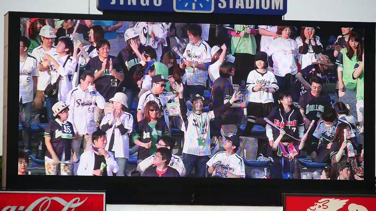 2015.5.2 東京ヤクルトスワローズ スタメン発表&スタメン応援歌（1-9）