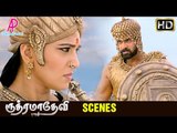 Rudhramadevi Tamil Movie | Scenes | Anushka and Rana Daggubati fight the war | Allu Arjun
