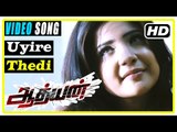 Adhyan tamil movie | Scenes | Uyire Thedi song | Sakshi upset about not meeting Abhimanyu | Jenish