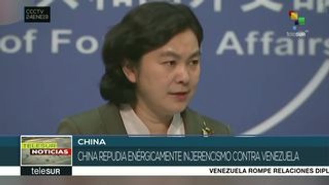 China repudia injerencia en asuntos internos de Venezuela