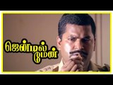 Gentleman Tamil Movie | Scenes | Arjun shot | Goundamani and Arjun escape | Charan Raj | Madhoo