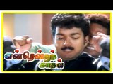 Endrendrum Kadhal tamil movie | scenes | Vijay saves Rambha from goons | Raghuvaran