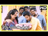 Oru Naal Koothu Tamil movie | scenes | Riythvika engaged | Dinesh comes to Nivetha's house