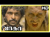 Wagah Tamil movie scenes | Vikram Prabhu escapes from the Pakistani jail | Ajay Ratnam