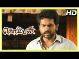 Komban Tamil Movie | Scenes | Karthi midthe auction at panchayath | Thambi Ramaiah
