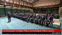 Cumhurbaşkanı Erdoğan Malta Cumhurbaşkanı Marie-Louise Coleiro Preca ile Ortak Basın Toplantısı...