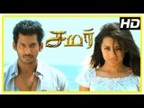 Samar Tamil Movie Scenes | Vishal fights Manoj and Chakravarthy | End Credits | Trisha | Jayaprakash