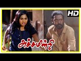 Achamindri Movie Scenes | Samuthirakani arrested | Vijay Vasanth and Srushti escape from goons