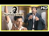 Santhanam Comedy Scene | Deiva Thirumagal Movie Scenes | Vikram follows Anushka in court | Santhanam
