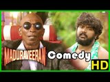 Madura Veeran Tamil Movie | Comedy Scenes | Shanmuga Pandian | Bala Saravanan | Rajendran