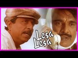Lesa Lesa Movie Scenes | Sreenivasan and Cochin Haneefa Comedy | Shaam falls for Trisha