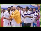 Annanukku Jey Tamil Movie Climax | Attakathi Dinesh Gets Attacked | Dinesh Joins Radha Ravi's party