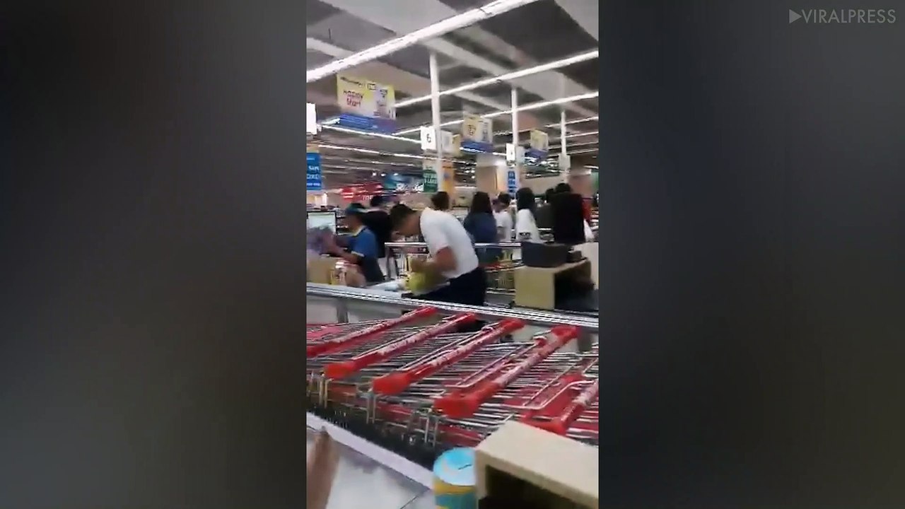 Cute Dancing Security Guard At Mall