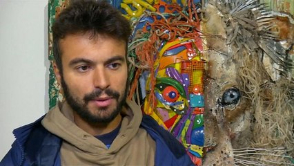 Exposição de Bordalo II alerta para os perigos da destruição do planeta
