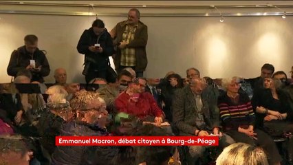 "J'assume totalement cette politique" : Emmanuel Macron répond à un "gilet jaune" sur la réforme de l'ISF