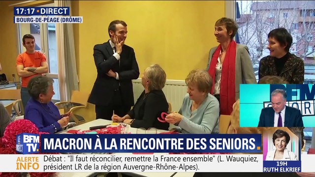 Emmanuel Macron à la rencontre des seniors (1/2)