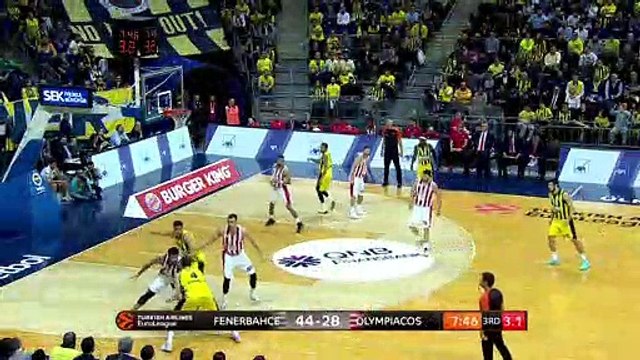 Fenerbahce Beko Istanbul - Olympiacos Piraeus Highlights | Turkish Airlines EuroLeague RS Round 20