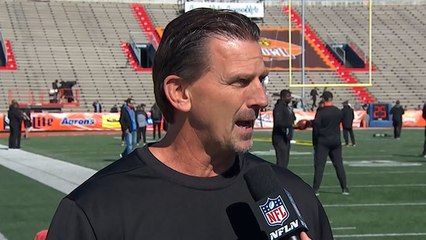 Greg Olson discusses offensive goals for Senior Bowl