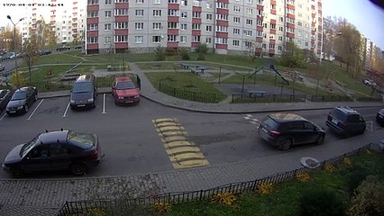 Clumsy Kid Crashes Bike and Flees