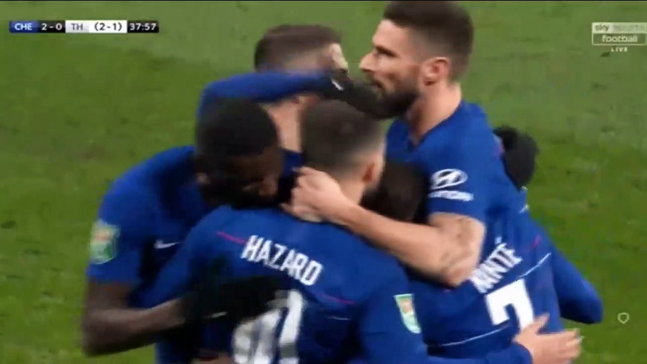 Eden Hazard Goal - Chelsea 2 - 0 Tottenham (Full Replay)