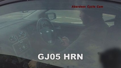 GJ05HRN - Playing With His Mobile Phone - Lang Stracht, Aberdeen