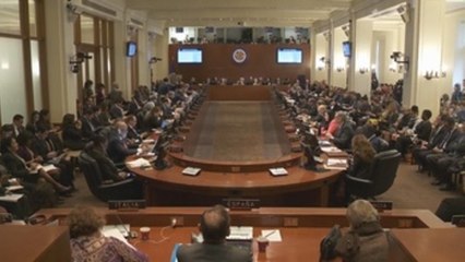 EE.UU. y otros 15 países piden que se garantice "seguridad" de Juan Guaidó (C)