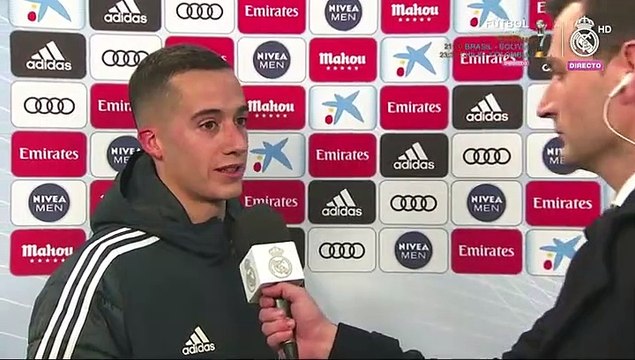 Lucas Vázquez: Más allá del resultado, lo más positivo es el juego