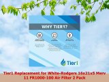 Tier1 Replacement for WhiteRodgers 16x21x5 Merv 11 FR1000100 Air Filter 2 Pack