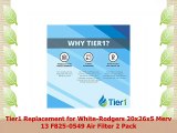 Tier1 Replacement for WhiteRodgers 20x26x5 Merv 13 F8250549 Air Filter 2 Pack