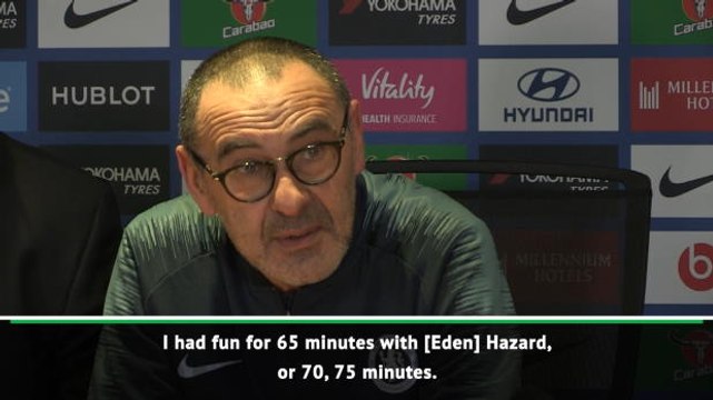 Hazard played a wonderful match - Sarri