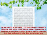 AIRx Filters Dust 25x25x1 Air Filter MERV 8 AC Furnace Pleated Air Filter Replacement Box