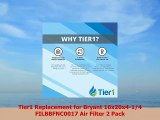 Tier1 Replacement for Bryant 16x20x414 FILBBFNC0017 Air Filter 2 Pack