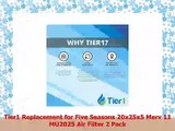 Tier1 Replacement for Five Seasons 20x25x5 Merv 11 MU2025 Air Filter 2 Pack