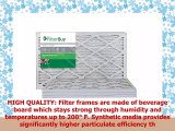 FilterBuy AFB MERV 8 16x20x1 Pleated AC Furnace Air Filter Pack of 4 Filters 16x20x1