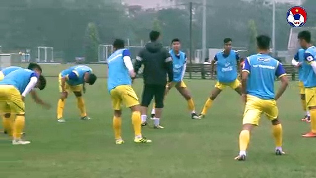U22 Việt Nam tích cực tập luyện trước trận thử lửa với CLB Ulsan Hyundai | VFF Channel