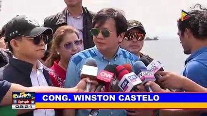 Ilang mambabatas, nagsagawa ng ocular inspection sa Manila Bay
