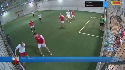 Faute de Sébastien - FC Confo Vs New Team - 24/01/19 21:00 - LIGUE 5 - Poitiers Game Parc