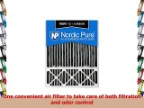 Nordic Pure 20x25x5 438 Actual Depth Honeywell Replacement Pleated MERV 12 Plus Carbon