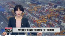 S. Korea's terms of trade worsens due to soaring international oil prices
