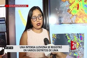 Senamhi: lloviznas en Lima continuarán hasta marzo