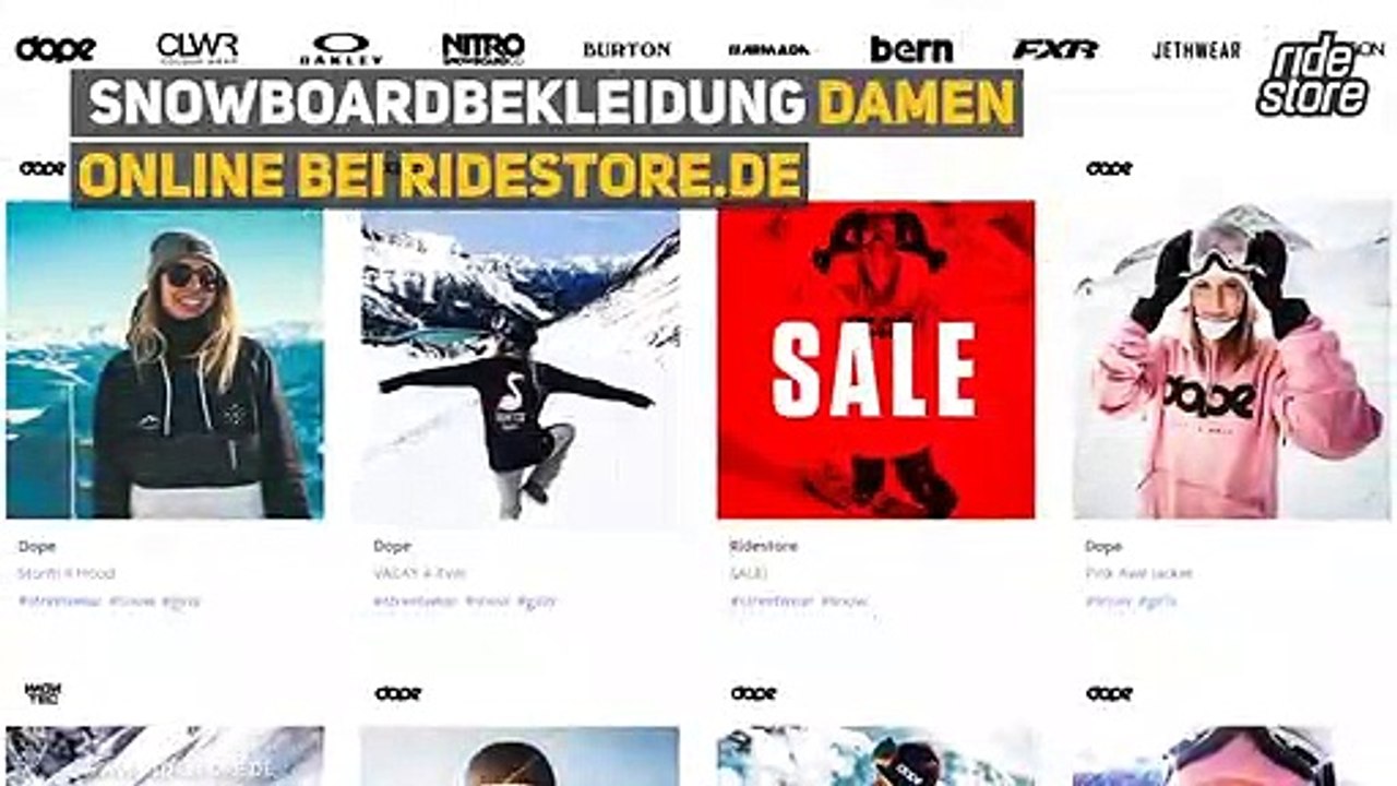 Snowboardbekleidung Damen online bei Ridestore