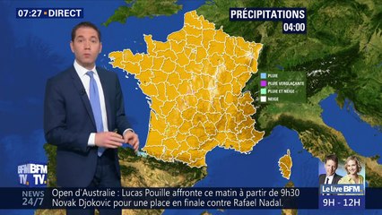 La météo pour ce vendredi 25 janvier 2019