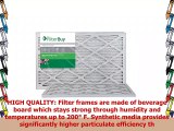 FilterBuy 16x20x1 MERV 8 Pleated AC Furnace Air Filter Pack of 2 Filters 16x20x1