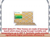 FilterBuy AFB Gold MERV 11 16x20x1 Pleated AC Furnace Air Filter Pack of 2 Filters